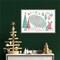 Retro Christmas I Bright by Janelle Penner 23-in. W x 16-in. H. Canvas Wall Art Print Framed in Grey